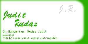 judit rudas business card